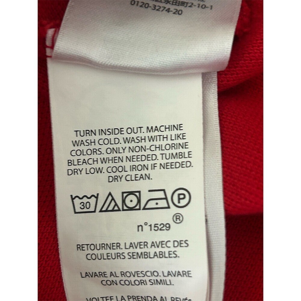 Polo Ralph Lauren Polo Shirt Mens L Red Classic Fit Big Pony Logo Short - Picture 5 of 8